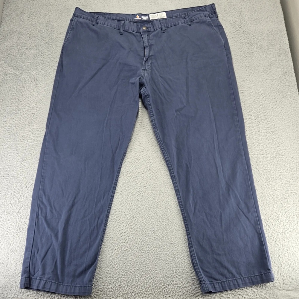 LapcoFR Pants Mens 50x34 Blue Flame Resistant Workwear Flat Front Straight Twill